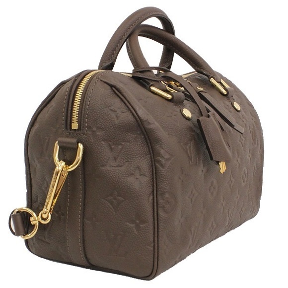 Louis Vuitton Speedy Bandouliere 25 Emplant Tail Shoulder Bag Brown - Picture 1 of 2
